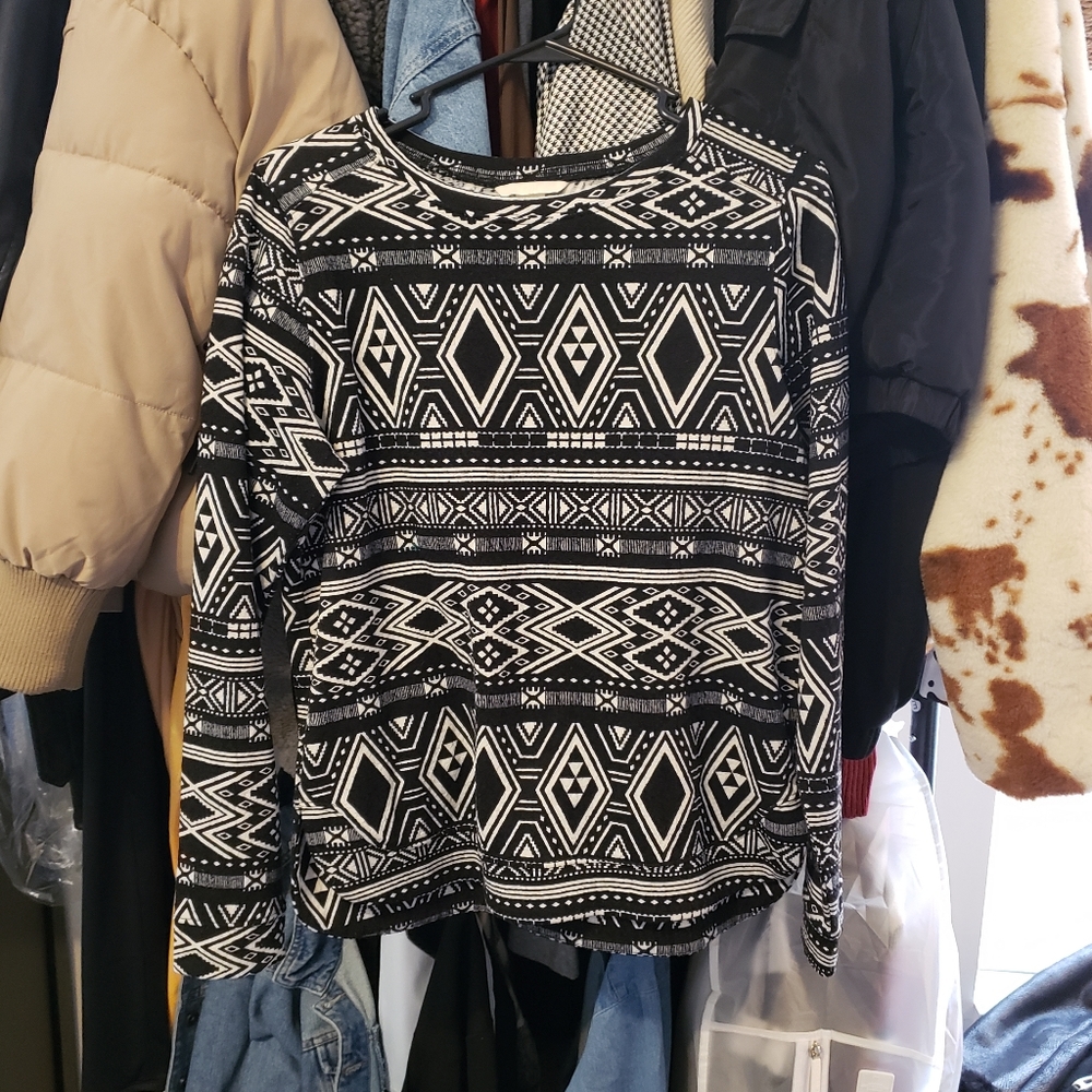Pattern Crewneck Sweatshirt